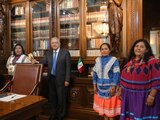 AMLO con la terna de mujeres para la C