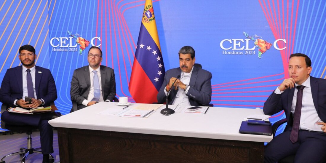 Nicolás Maduro en conferencia de Celac.