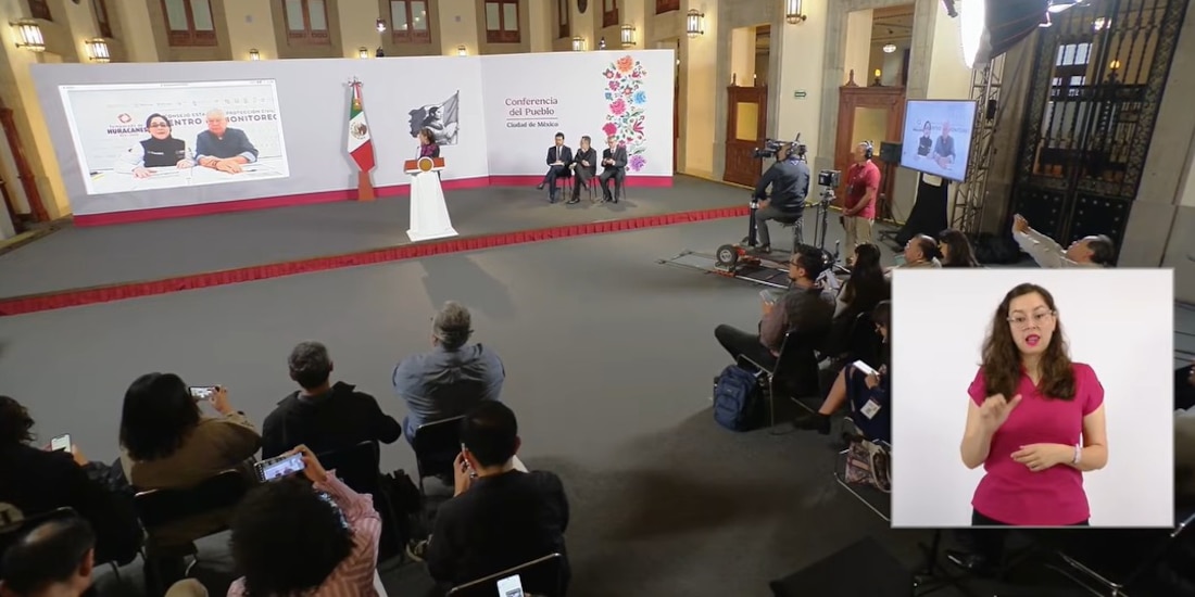 Enlace desde Palacio Nacional a Baja California Sur.
