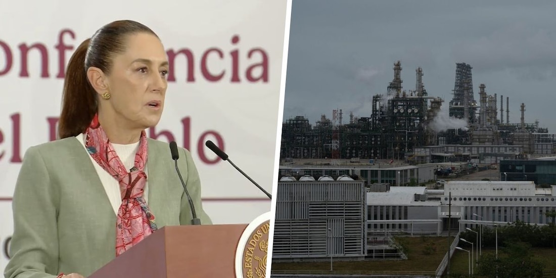 El incendio en la Refinería Dos Bocas fue sofocado en cerca de dos horas y media, sin reporte de personas lesionadas, explicó la presidenta.
