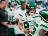 Zach Wilson, de los Jets de Nueva York, en la Pretemporada de la NFL