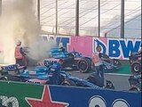 El Alpine de Esteban Ocon se incendió al culminar la carrera sprint del Gran Premio de Brasil de F1.