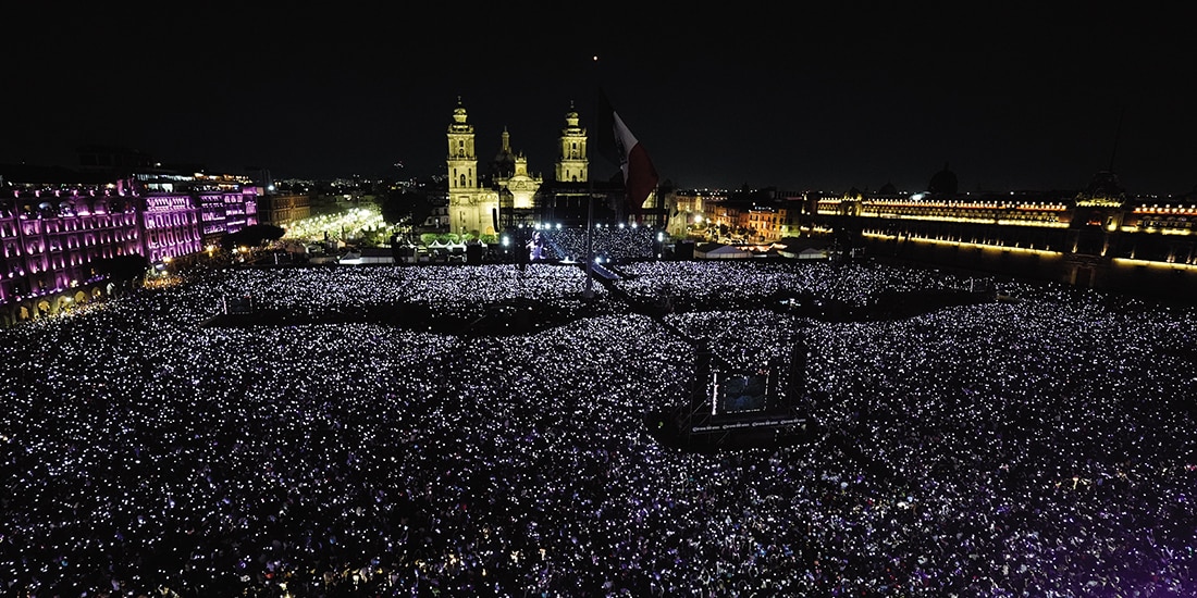 Shakira rompe récord en el Zócalo y “aúlla” ante 400 mil fans