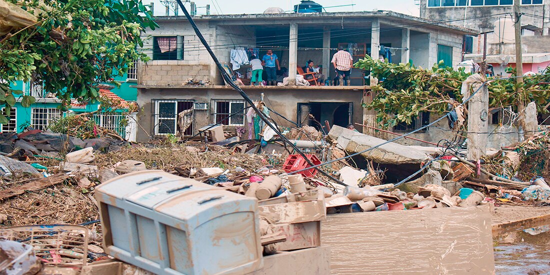 Intensas lluvias afectaron La Huasteca en octubre.