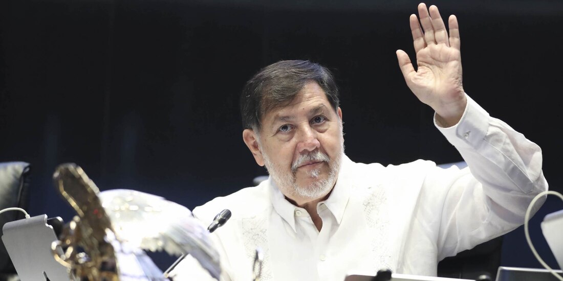 El presidente del Senado, Gerardo Fernández Noroña