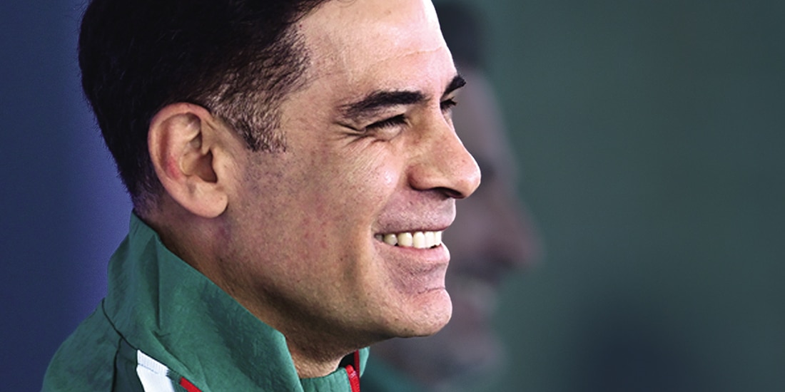 El timonel, la semana pasada, en su presentación.