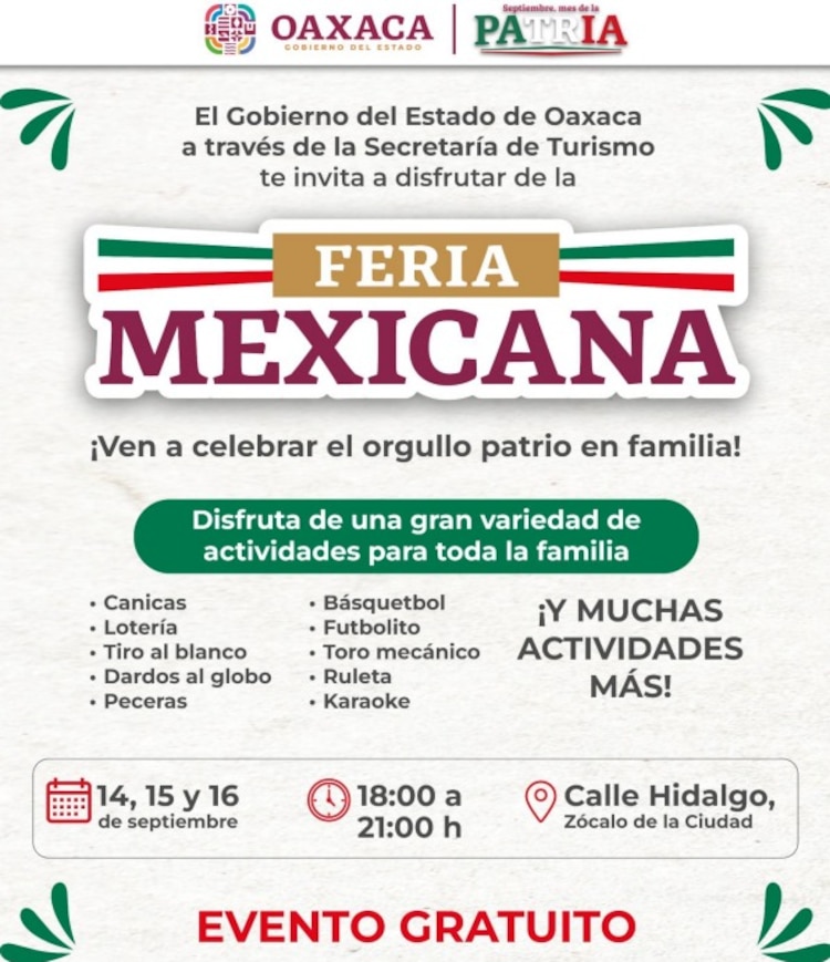 Las actividades gastronómicas gratuitas se organizaron bajo el nombre de la Verbena Popular Sabores de la Patria a lo largo de las céntricas calles de la capital.