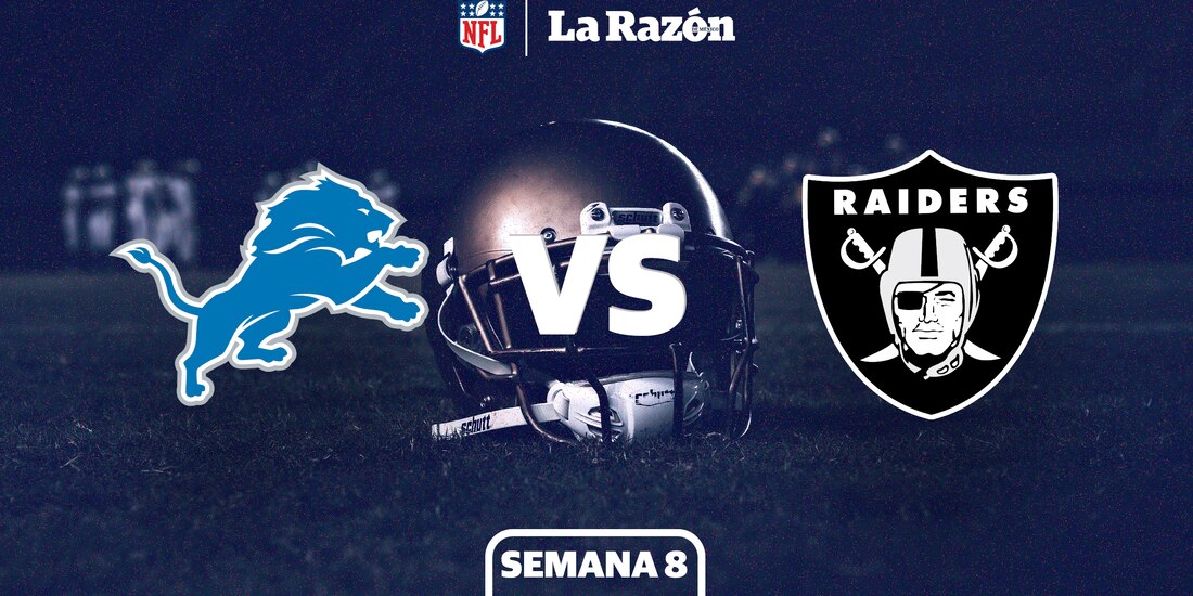 Lions y Raiders se enfrentan en la Semana 8 de la NFL