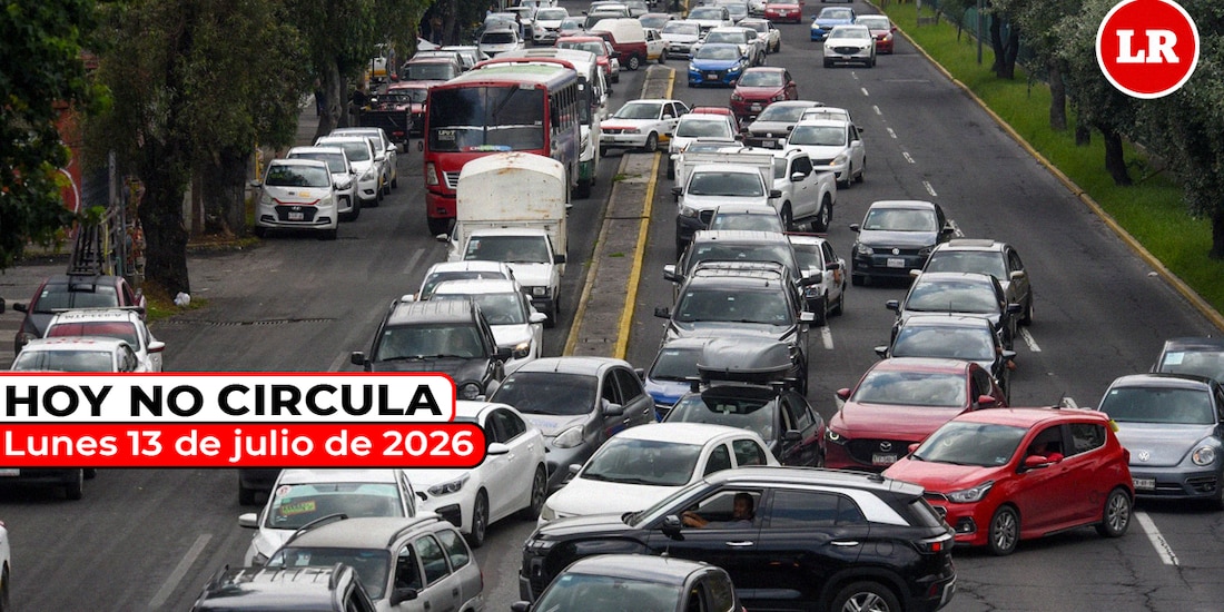 Te compartimos cómo aplica el Hoy No Circula este lunes 13 de julio de 2026 en la Ciudad de México y el Estado de México.