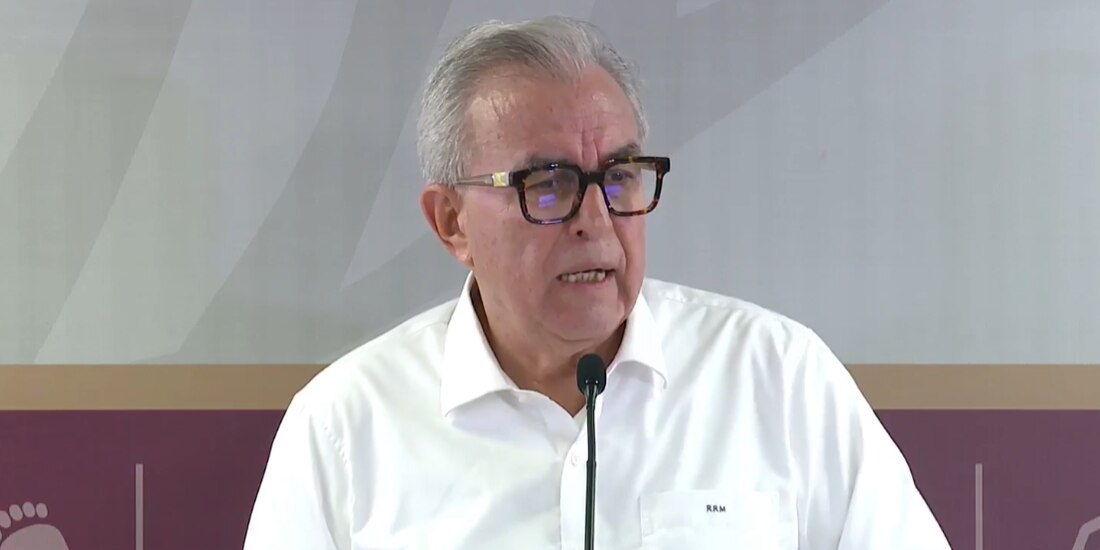 El gobernador de Sinaloa Rubén Rocha Moya.