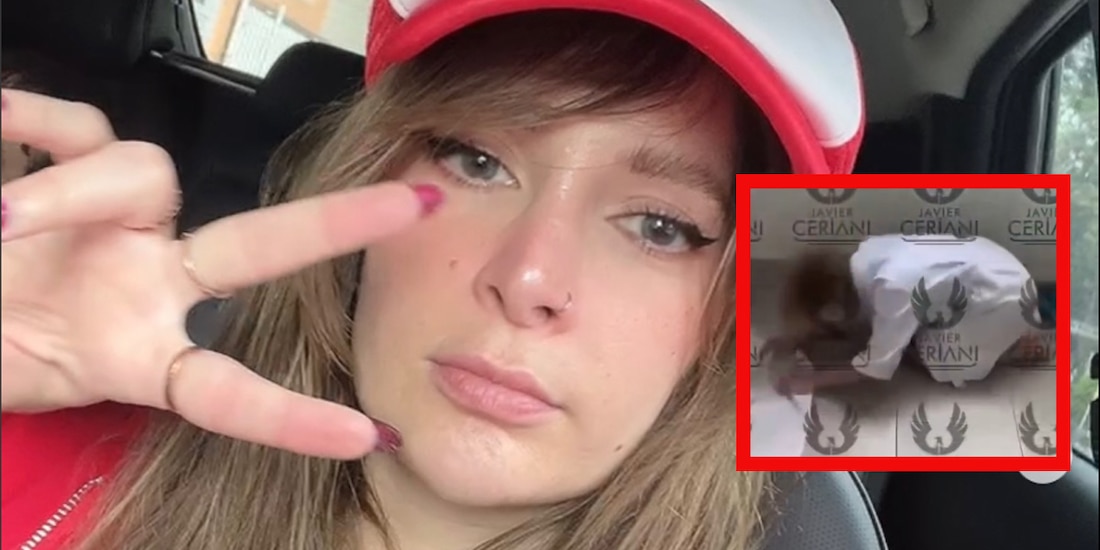 Filtran video de Imelda Tuñón golpeándose y atacando a Julián Figueroa