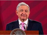 Andrés Manuel López Obrador, presidente de México, durante una de sus conferencias matutinas en Palacio Nacional en 2020.