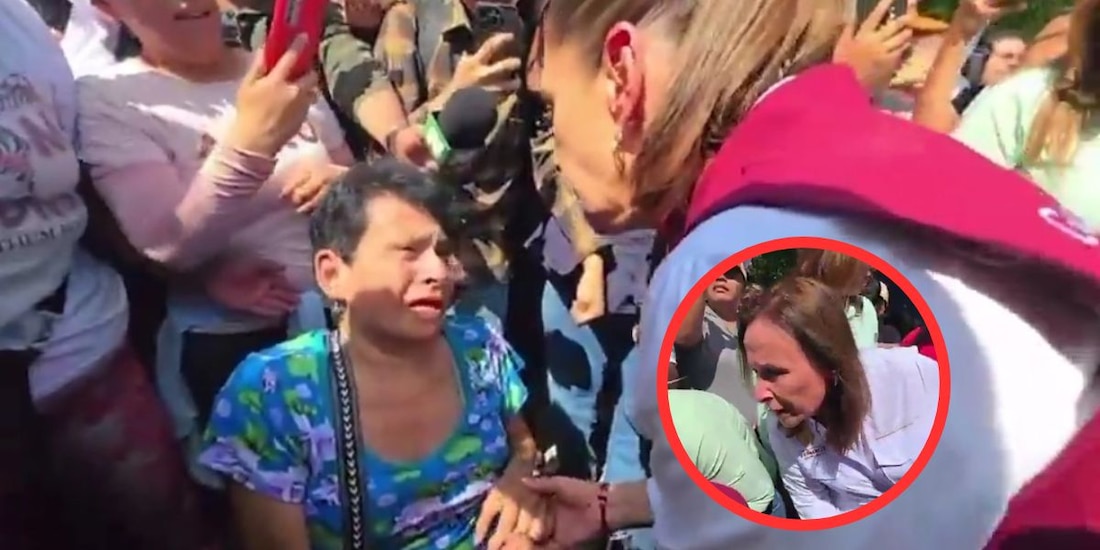 Damnificada reclama ayuda a la gobernadora de Veracruz durante visita de Sheinbaum