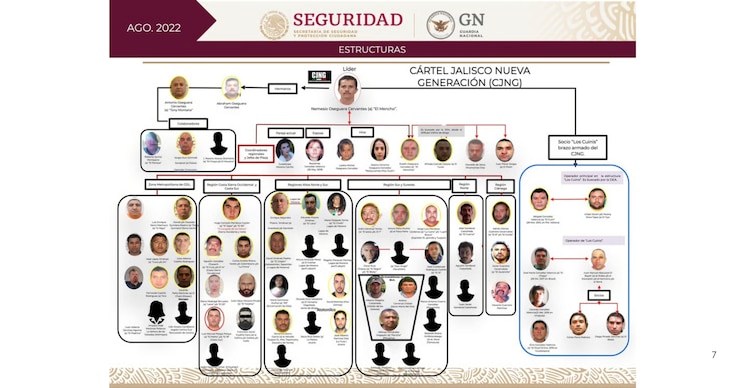 Estructura del CJNG