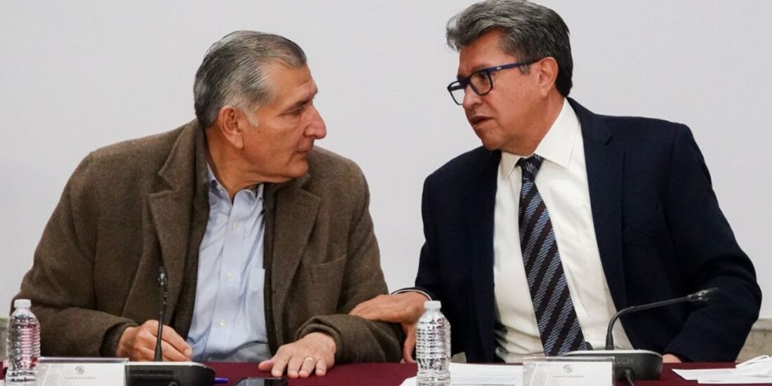 Adán Augusto y Ricardo Monreal.