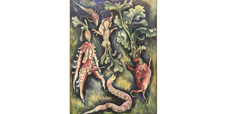 Cuadro de la etapa surrealista de Diego Rivera.