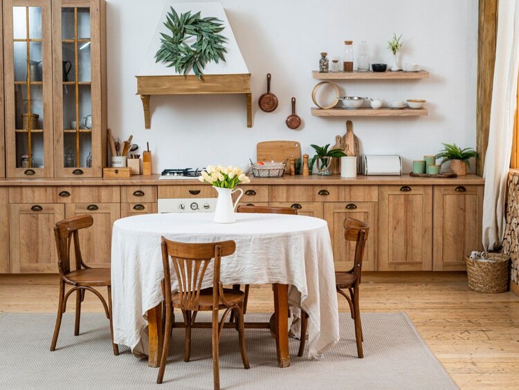 Si lo tuyo es lo rústico, este estilo es
perfecto para tu cocina