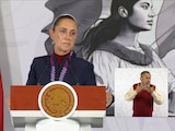 La Presidenta de México, Claudia Sheinbaum, este martes en conferencia.