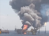Este domingo se reportó un incendio en la plataforma marina de Pemex en el Golfo de México.