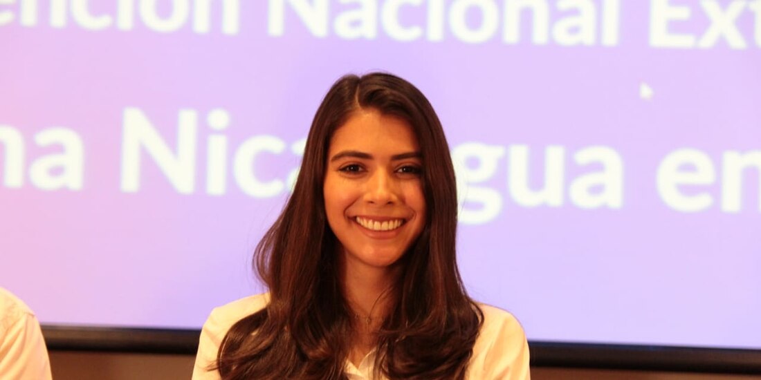 Berenice Quezada, candidata a la vicepresidencia de Nicaragua.