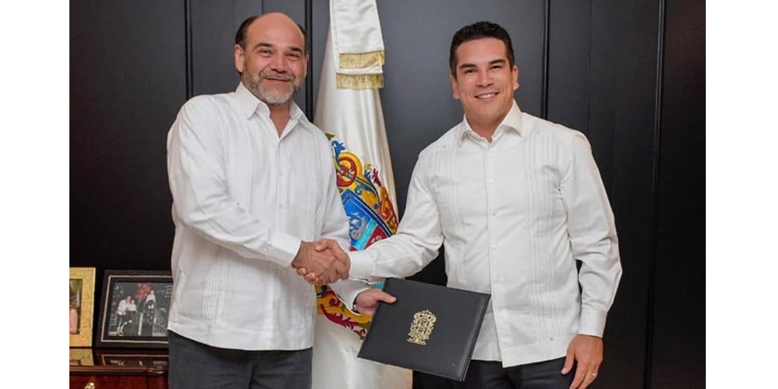 El exvocero Carlos Medina y Alejandro Moreno, en imagen de archivo.