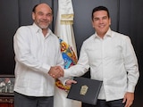 El exvocero Carlos Medina y Alejandro Moreno, en imagen de archivo.