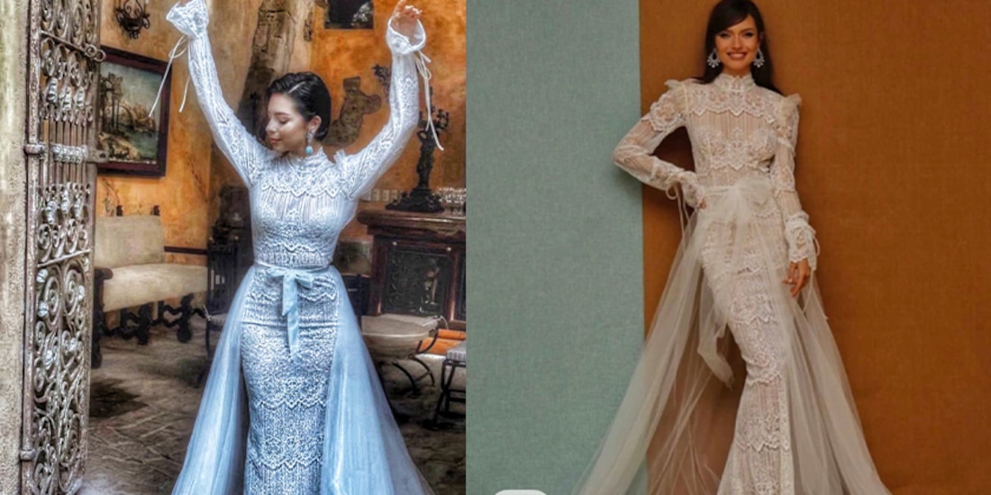 ¿Ángela Aguilar compró su vestido de novia en AliExpress? lo venden a menos de 4 mil pesos