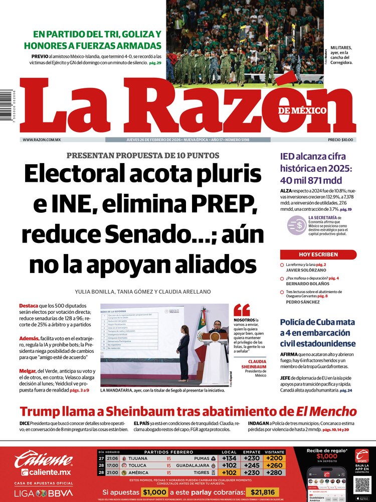 La Razón 26 Febrero 2026