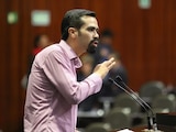 Jorge Alvarez Maynez, diputado de Movimiento Ciudadano, durante una sesión ordinaria en la Cámara de Diputados