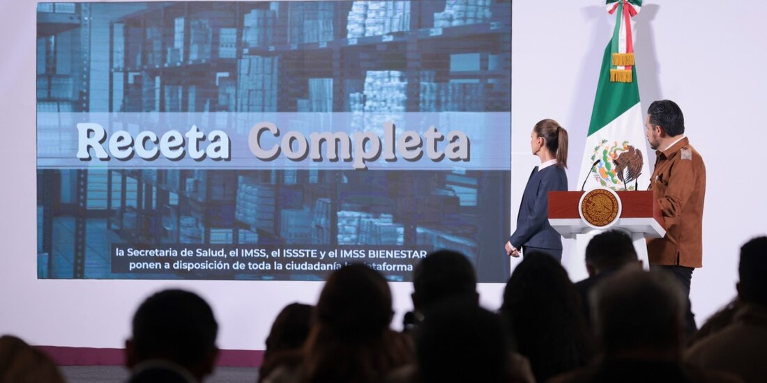 Gobierno de México presenta avances de plataforma ‘Receta Completa’ y ‘La Clínica es Nuestra’.