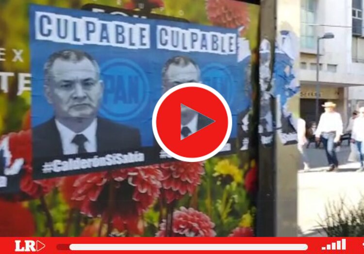 Rostro de Génaro García Luna tapiza algunas zonas de la capital