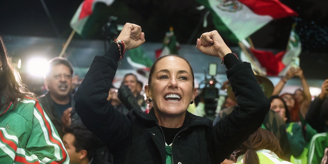Claudia Sheinbaum celebra triunfo de México ante Ecuador