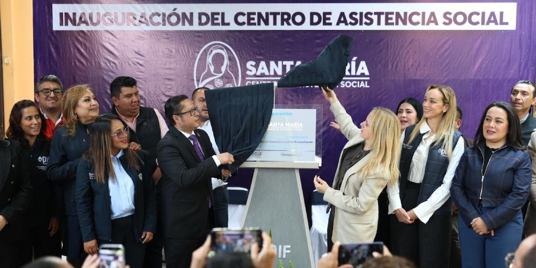 La presidenta municipal de Huixquilucan, Romina Contreras Carrasco, encabezó el corte de listón de la nueva infraestructura asistencial.