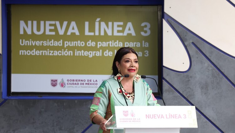 La Jefa de Gobierno Clara Brugada Molina detalló que el proyecto ejecutivo para la renovación de los rieles se ejecutará por etapas a partir de 2027.