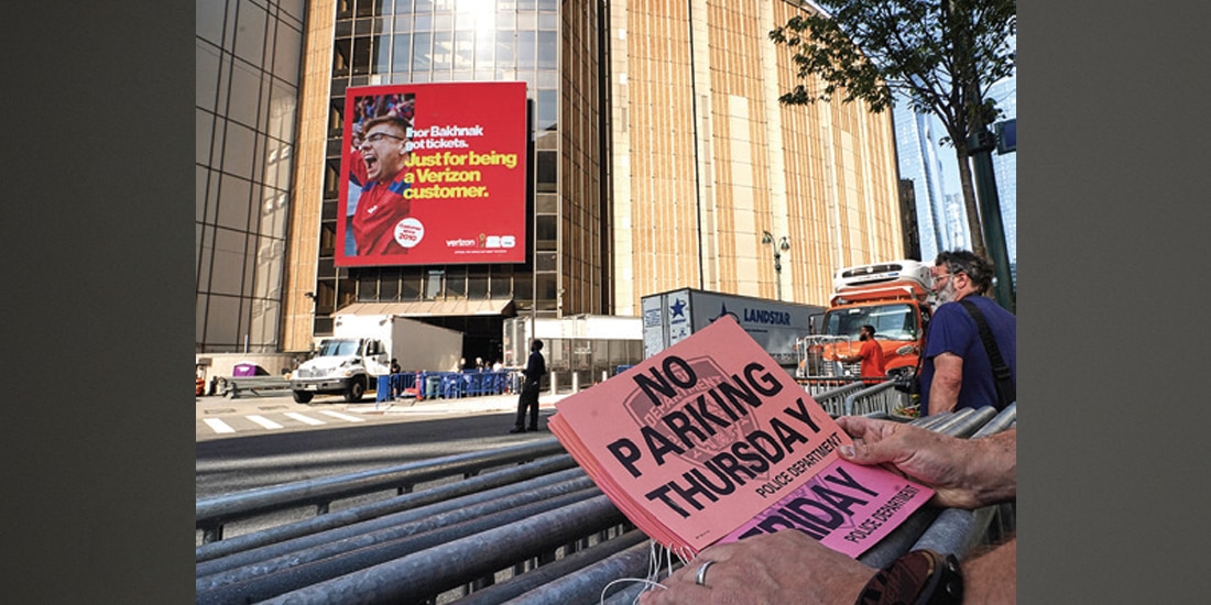 FACHADA del Madison Square Garden,
ayer, donde se prevé que sea el enlace