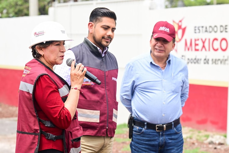 La Gobernadora Delfina Gómez supervisa la modernización de la infraestructura hídrica en Nezahualcóyotl.