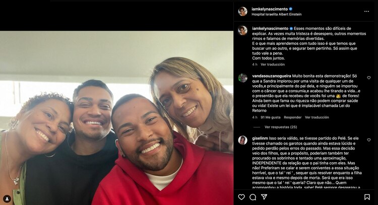 La Hija de Pelé relata el proceso de su hijo.