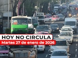 Revisa cómo aplica el Hoy No Circula este martes 27 de enero de 2026 en la ZMVM.