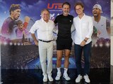 Gustavo Santoscoy Arriaga, Patrick Mouratoglou y Gustavo Santoscoy García presentaron el Ultimate Tennis Showdown Gudalajara 2025