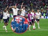 Inglaterra tras su victoria en el Estadio Azteca.