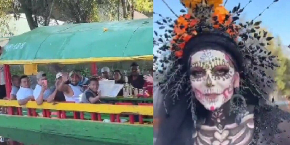 Se le declaran a Maribel Guardia en una trajinera de Xochimilco