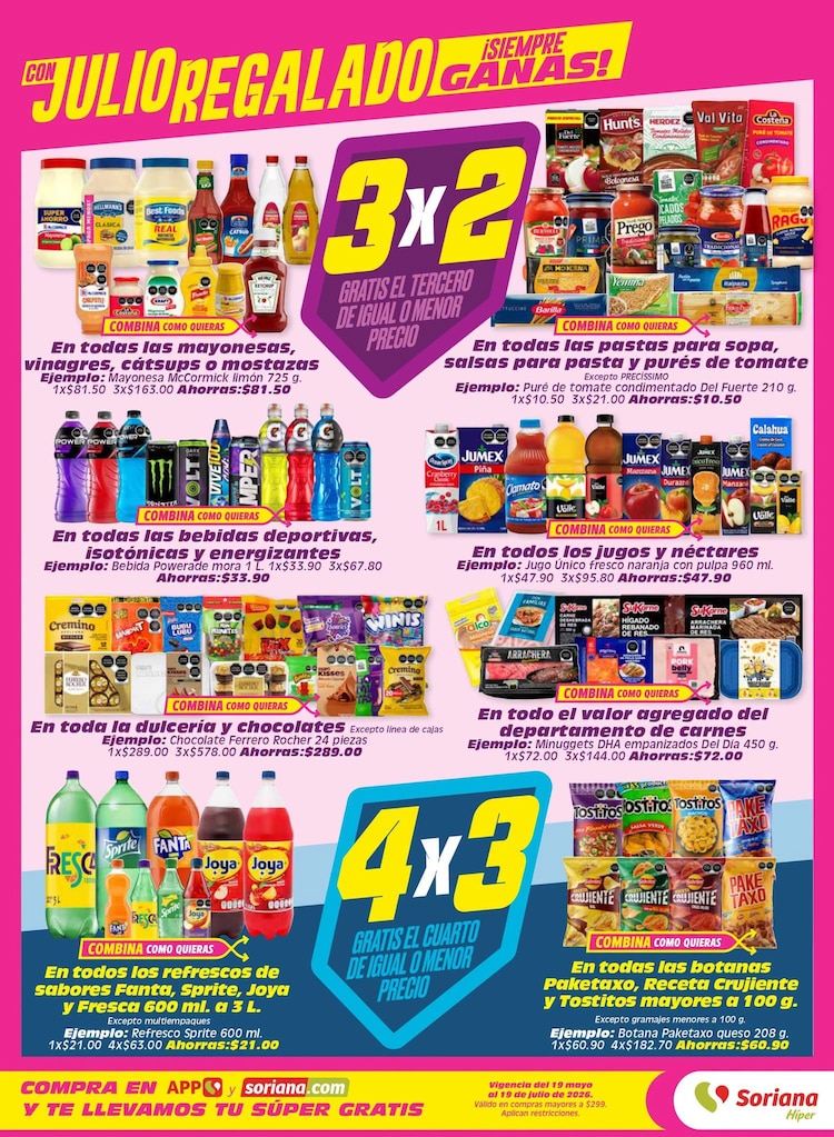 Ofertas de Julio Regalado al 25 de junio