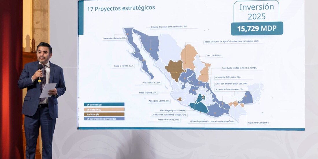 Tamaulipas, el segundo estado con más inversión en proyectos hídricos.