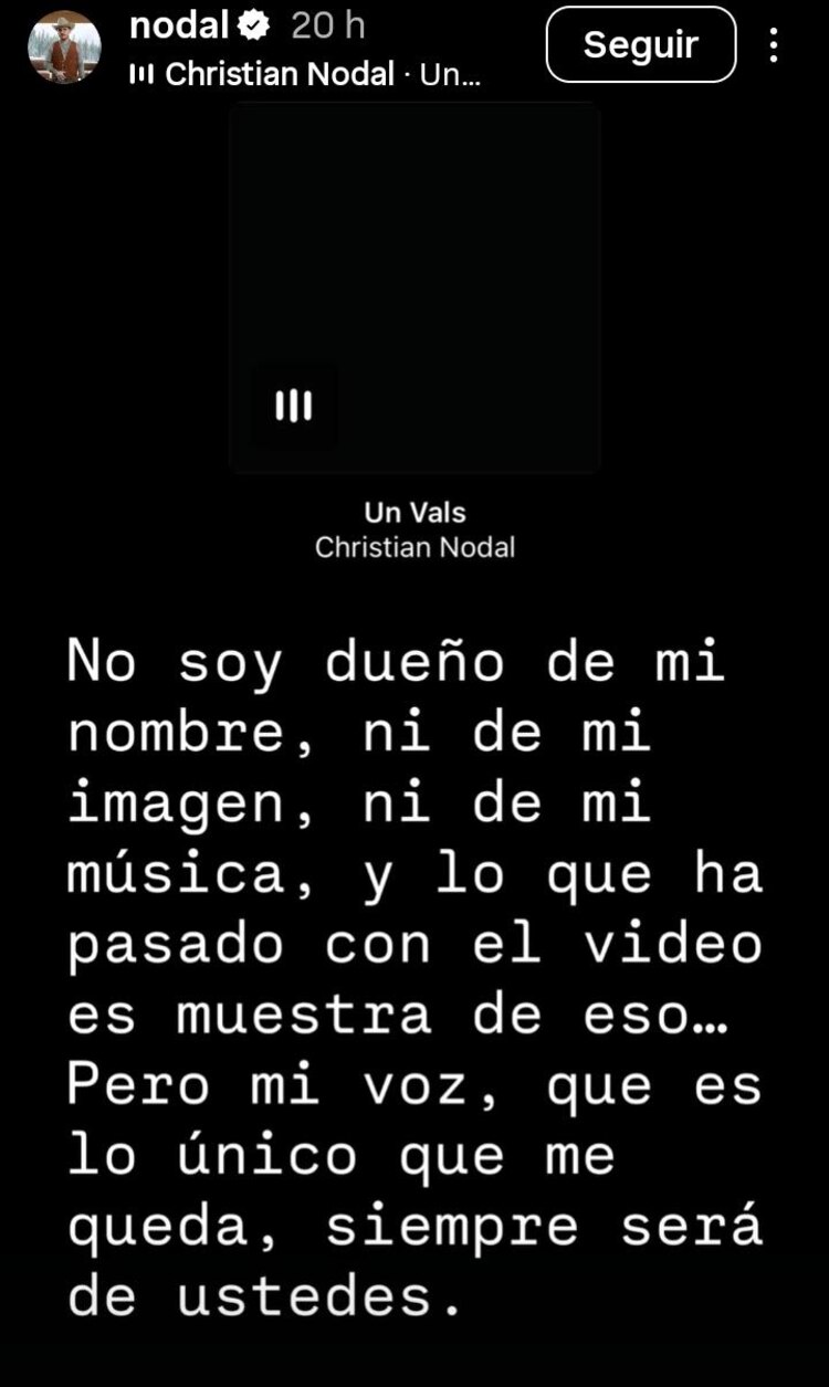 Dedicó unas palabras a través de su Instagram