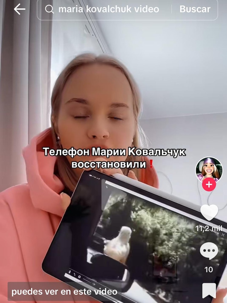 Supuesto video de María Kovalchuk