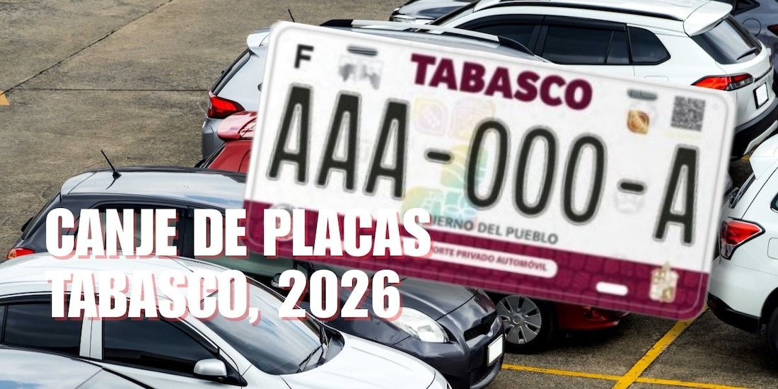Costo y paso a paso para pagar tu canje de placas en Tabasco con descuento.