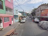 Aspecto de la calle donde ocurrieron los hechos, en la colonia Magdalena de las Salinas, alcaldía GAM.