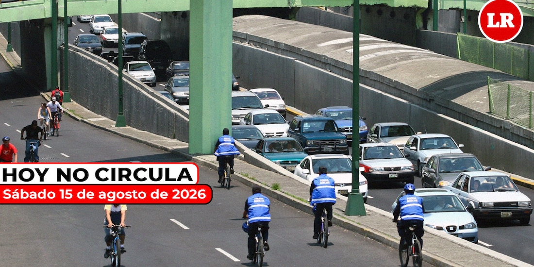 Conoce las restricciones del Hoy No Circula para este sábado 15 de agosto de 2026 en la Ciudad de México y el Estado de México.