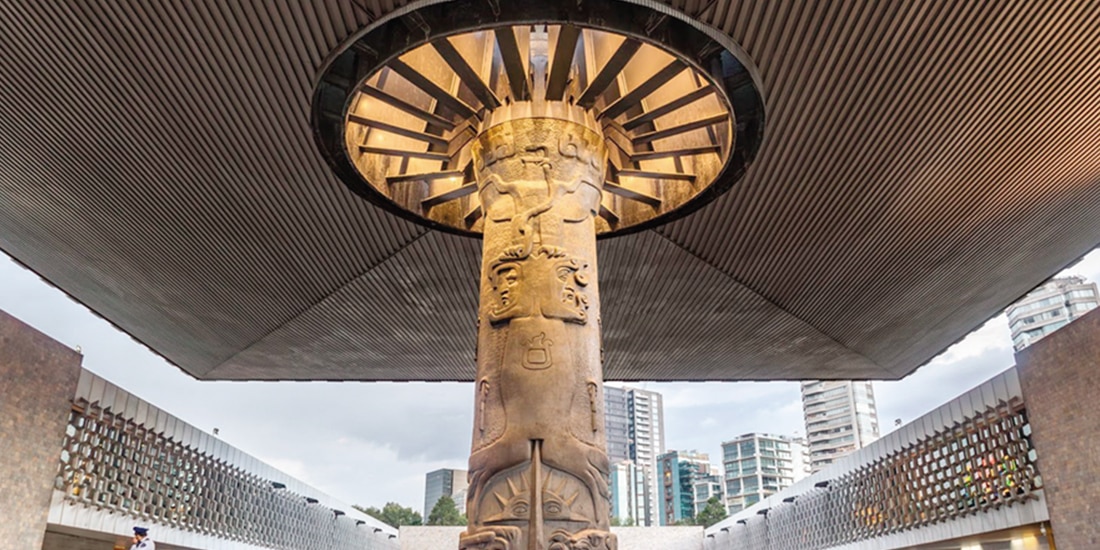 El museo de Antropología, en la CDMX, sitio concurrido en vacaciones.