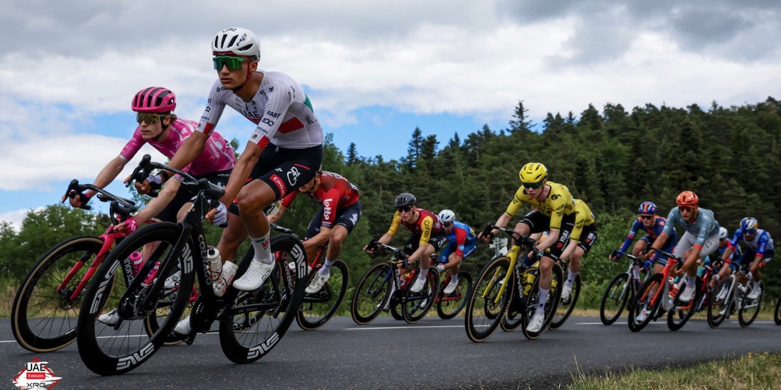 Isaac del Toro subió posiciones en la etapa 4 del Tour Auvergne-Rhône-Alpes.